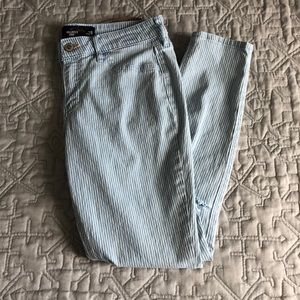 Striped Hollister Crop Jeans